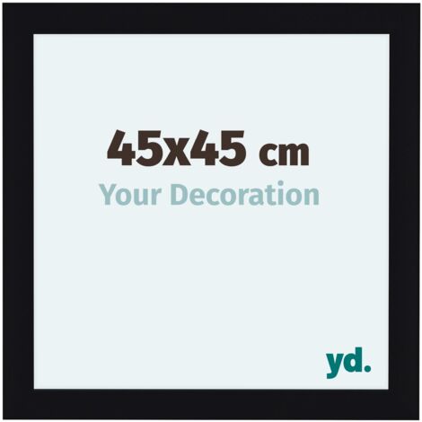 yd. - Cadre photo 45x45 - Noir Brillant - MDF - Como (1/5)