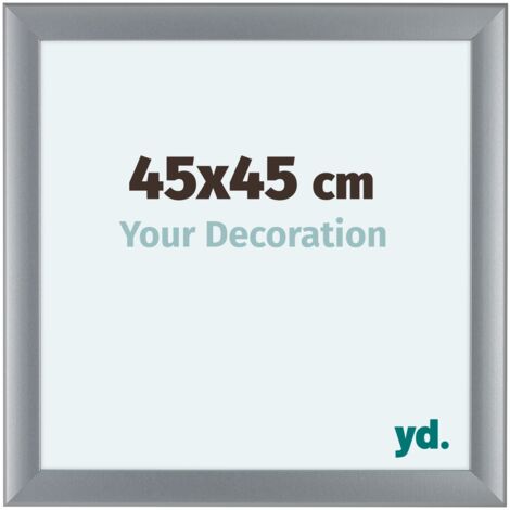 yd. - Cadre photo 45x45 - Argent Mat - MDF - Como (1/5)