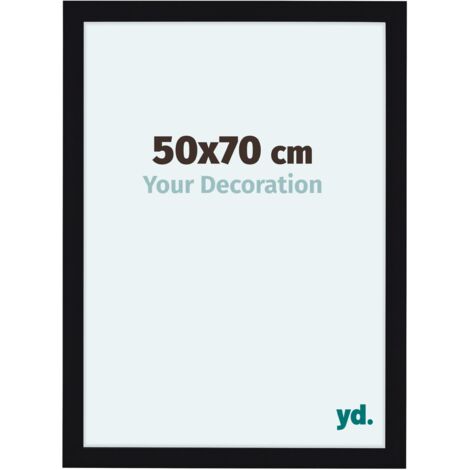 yd. - Cadre photo 50x70 - Noir Brillant - MDF - Como (1/5)