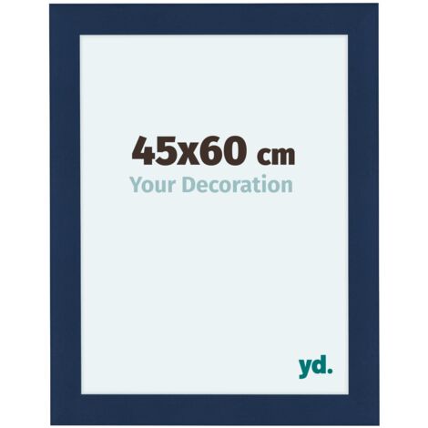 yd. - Cadre photo 45x60 - Bleu Fonce Patine - MDF - Como (1/5)
