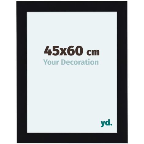yd. - Cadre photo 45x60 - Noir Brillant - MDF - Como (1/5)