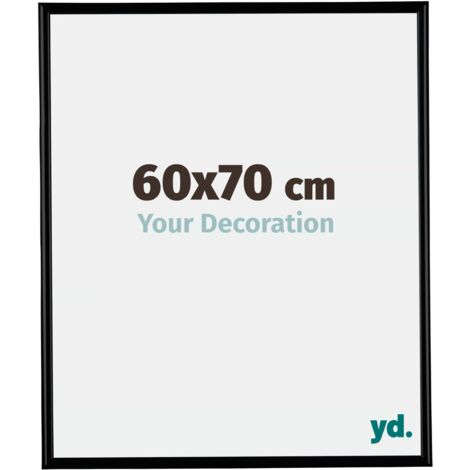 yd. - Cadre photo 60x70 - Noir Mat - Plastique - Bordeaux