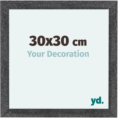 yd. - Cadre photo 30x30 - Gris Patine - MDF - Como (1/5)