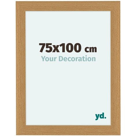Cadre pour affiches en bois MDF taille 50 x 100 cm (Chêne