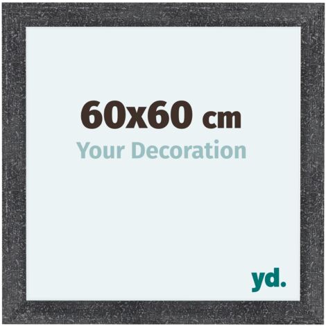 yd. - Cadre photo 60x60 - Gris Patine - MDF - Como (1/5)