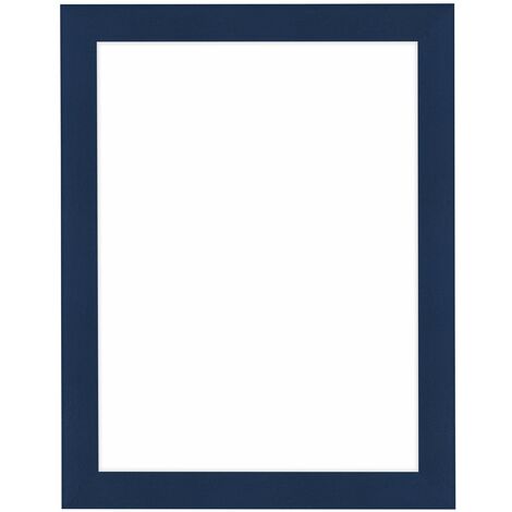 Cadre Photo 70x70 cm - Bleu Foncé Patiné - MDF - Como