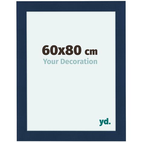 yd. - Cadre photo 60x80 - Bleu Fonce Patine - MDF - Como (1/5)