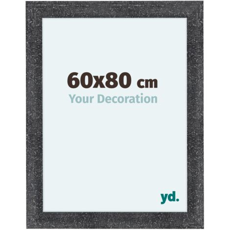yd. - Cadre photo 60x80 - Gris Patine - MDF - Como (1/5)