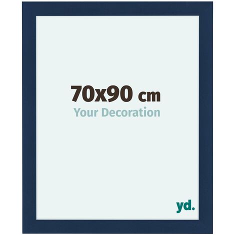 yd. - Cadre photo 70x90 - Bleu Fonce Patine - MDF - Como (1/5)