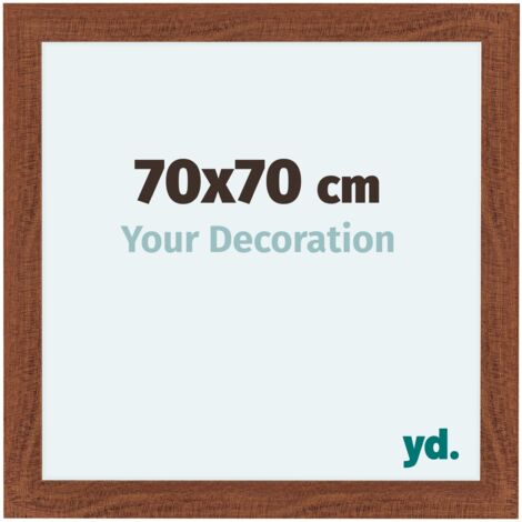 yd. - Cadre photo 70x70 - Noyer - MDF - Como (1/5)