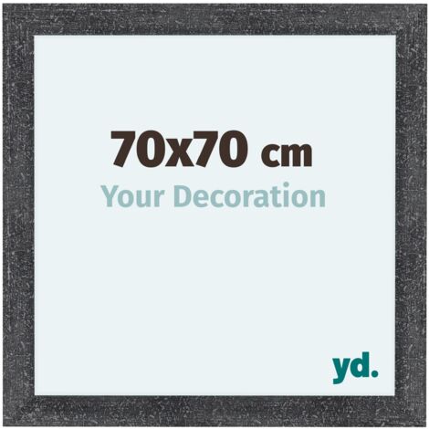 yd. - Cadre photo 70x70 - Gris Patine - MDF - Como (1/5)