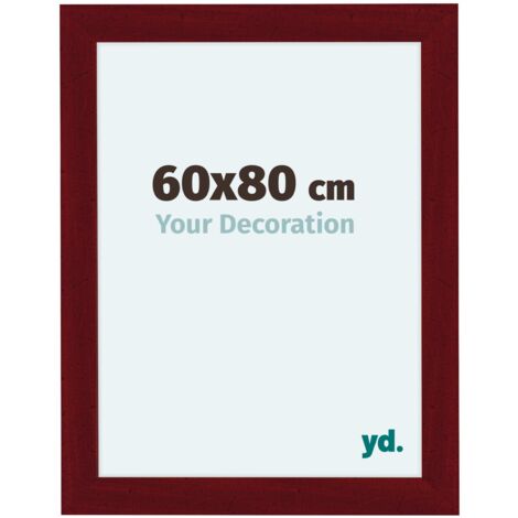 yd. - Cadre photo 60x80 - Vin Rouge Patine - MDF - Como (1/5)