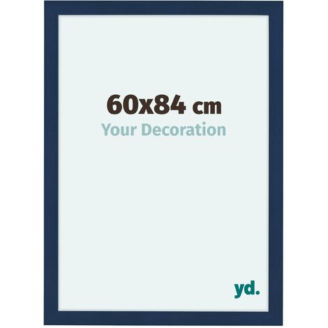 yd. - Cadre photo 60x84 - Bleu Fonce Patine - MDF - Como (1/5)