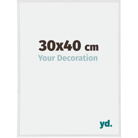 yd. - Cadre photo 30x40 - Blanc Brillant - Plastique - Annecy (1/5)