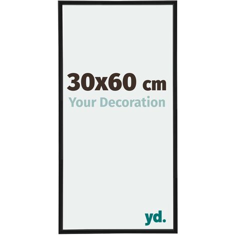 yd. - Cadre photo 30x60 - Noir Mat - Plastique - Annecy