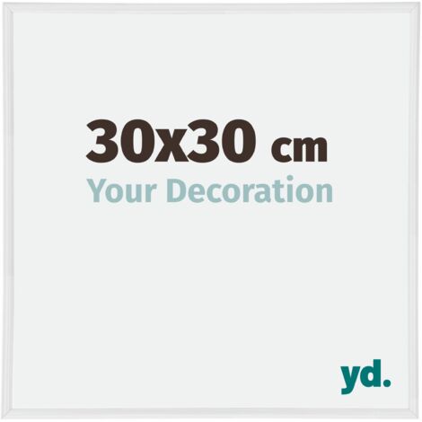 yd. - Cadre photo 30x30 - Blanc Brillant - Plastique - Annecy