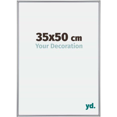 yd. - Cadre photo 35x50 - Argent Brillant - Plastique - Annecy