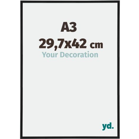 yd. - Cadre photo A3 29.7x42 - Noir Mat - Plastique - Annecy (1/5)