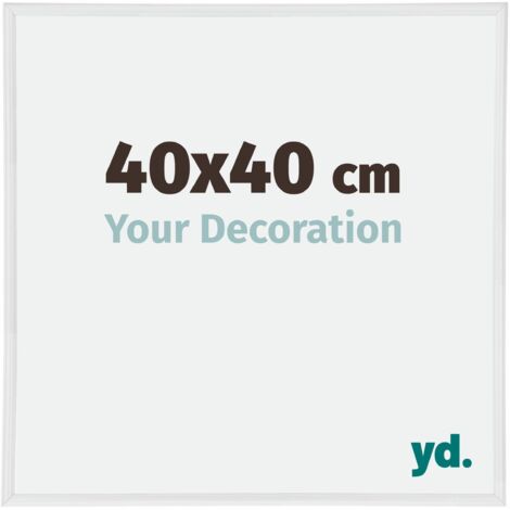 yd. - Cadre photo 40x40 - Blanc Brillant - Plastique - Annecy