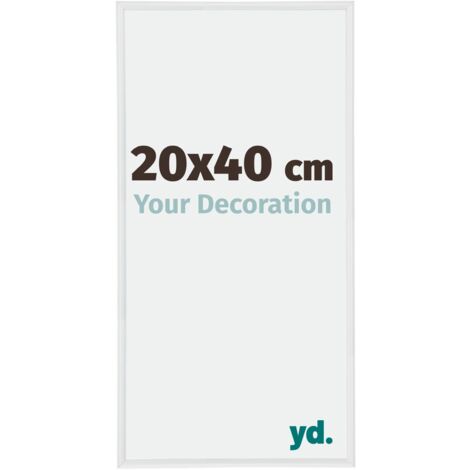 yd. - Cadre photo 20x40 - Blanc Brillant - Plastique - Annecy (1/5)
