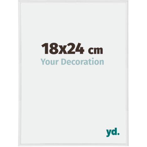 yd. - Cadre photo 18x24 - Blanc Brillant - Plastique - Annecy