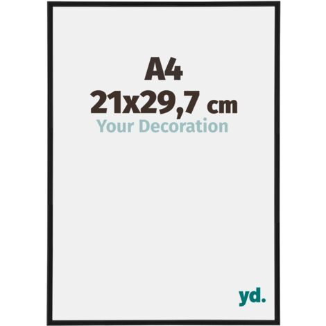 yd. - Cadre photo A4 21x29.7 - Noir Mat - Plastique - Annecy