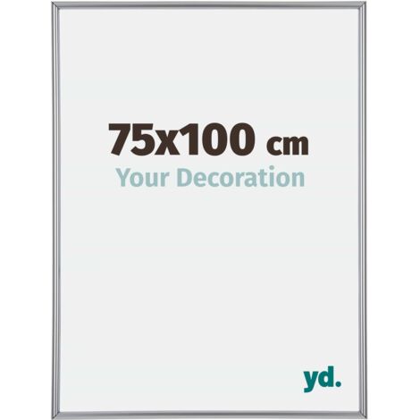 yd. - Cadre photo 75x100 - Argent Brillant - Plastique - Annecy
