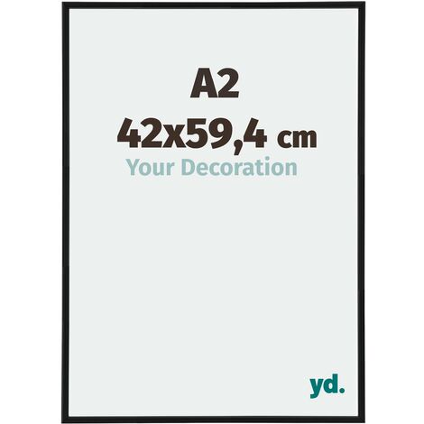 yd. - Cadre photo A2 42x59.4 - Noir Mat - Plastique - Annecy
