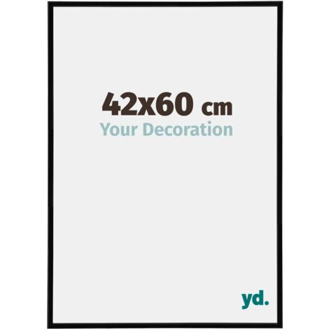 yd. - Cadre photo 42x60 - Noir Brillant - Plastique - Annecy