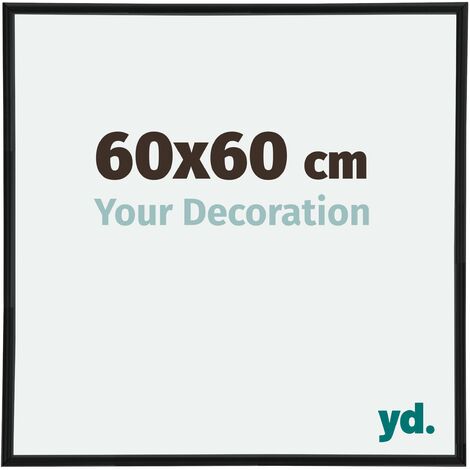 yd. - Cadre photo 60x60 - Noir Mat - Plastique - Annecy