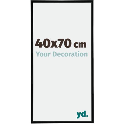 yd. - Cadre photo 40x70 - Noir Brillant - Plastique - Annecy