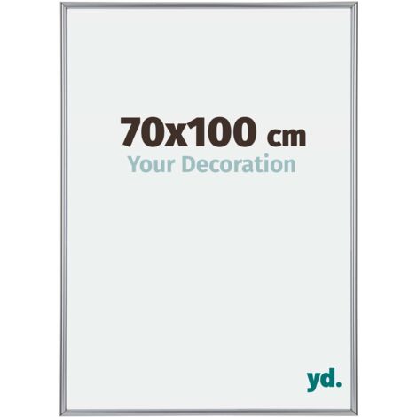 yd. - Cadre photo 70x100 - Argent Brillant - Plastique - Annecy