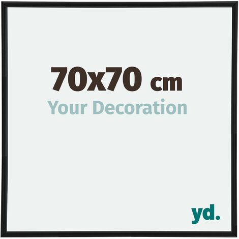 yd. - Cadre photo 70x70 - Noir Mat - Plastique - Annecy