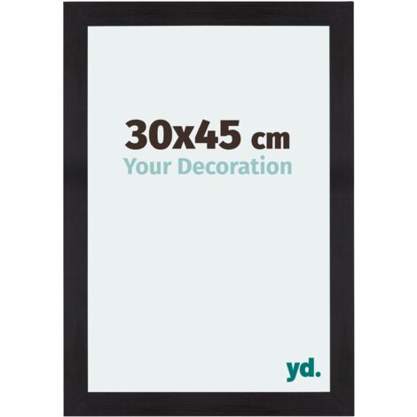 yd. - Cadre photo 30x45 - Noir Grain de Bois - MDF - Mura (1/5)