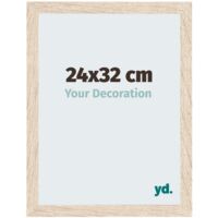 Your Decoration - 24x32 cm - Cadres Photo en MDF Avec Verre acrylique - Anti-Reflet - Excellente Qualité - Chêne - Cadre Decoration Murale - Catania.