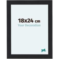 yd. - Cadre photo 36x48 - Noir Grain de Bois - MDF - Como
