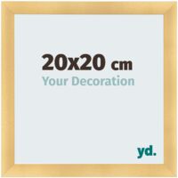 yd. - Cadre photo 20x20 - Or Mat - MDF - Pisa