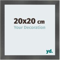 yd. - Cadre photo 20x20 - Noir Mat - MDF - Pisa