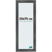 yd. - Cadre photo 25x75 - Noir Mat - MDF - Pisa