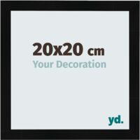yd. - Cadre photo 20x20 - Noir Brillant - MDF - Pisa