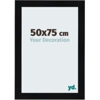 yd. - Cadre photo 50x75 - Noir Brillant - MDF - Pisa