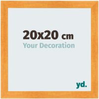 yd. - Cadre photo 20x20 - Orange - MDF - Pisa