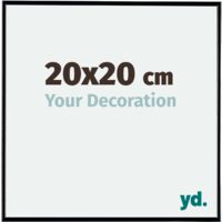 yd. - Cadre photo 20x20 - Noir Brillant - Plastique - Evry