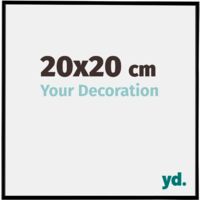 yd. - Cadre photo 20x20 - Noir Mat - Plastique - Evry