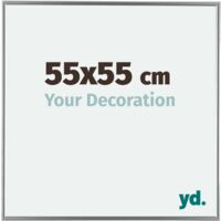 yd. - Cadre photo 55x55 - Argent Brillant - Plastique - Evry