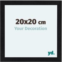 yd. - Cadre photo 20x20 - Noir Mat - MDF - Como