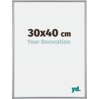 yd. - Cadre photo 30x40 - Argent Brillant - Plastique - Annecy