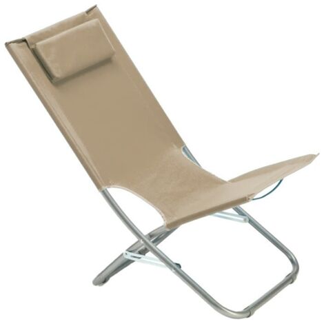 Spiaggina mod.Like in texitilene e metallo crema