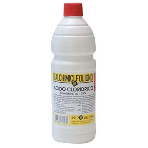 Acido cloridrico muriatico puro 33% 1LT