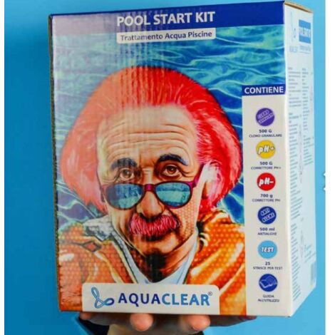Kit start pool cloro, ph, antialghe e test (1/2)